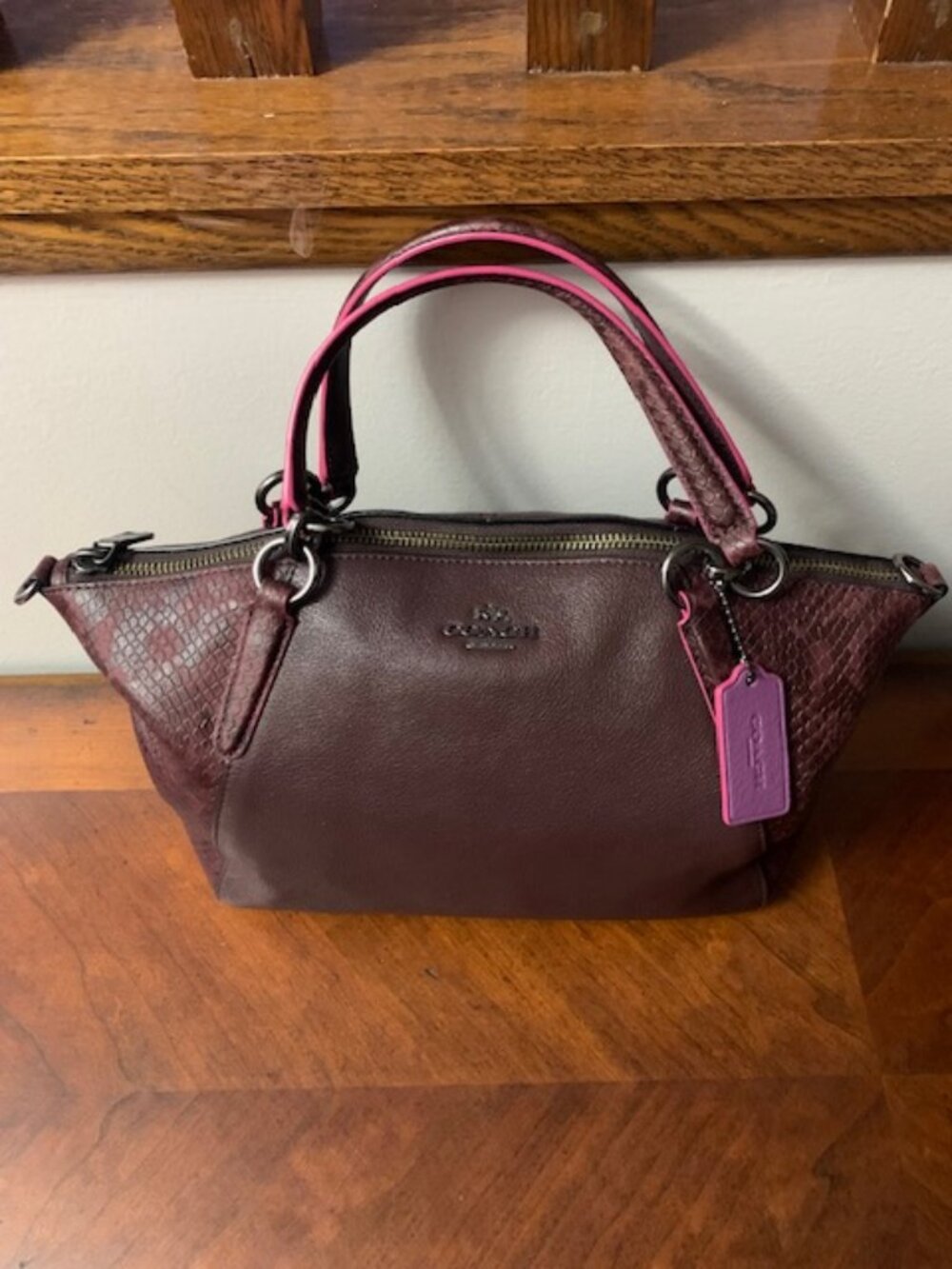 Coach leather bag